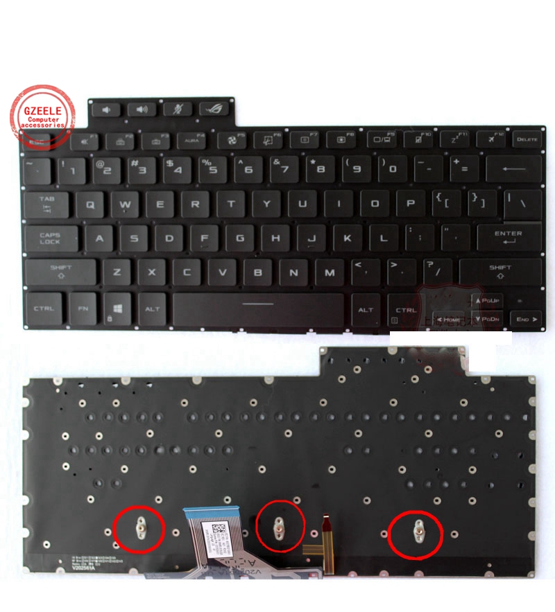Pc Gaming Rog - Neue US-Tastatur mit Hintergrundbeleuchtung für ASUS