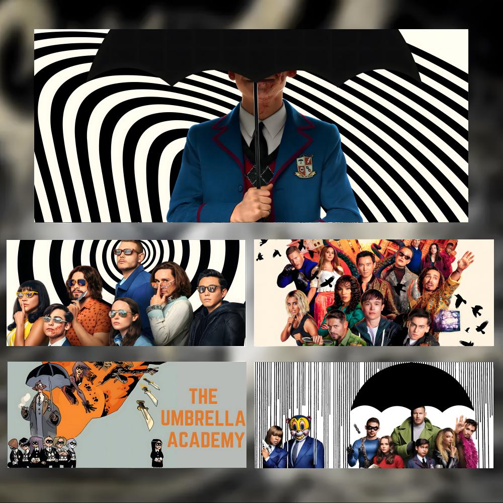 Pc Gaming Umbrella - Cooles Superhelden-Mauspad „The U-Umbrella Academy“, großes,