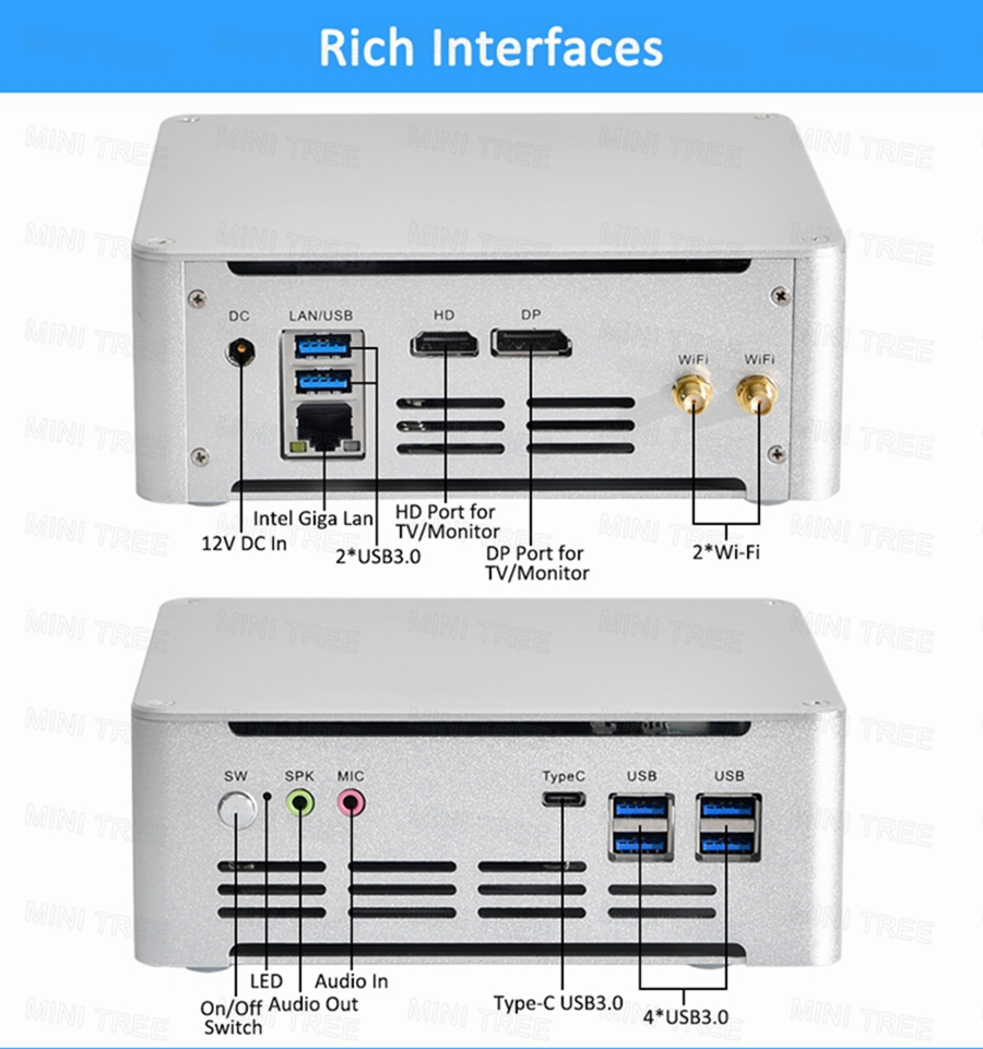 Pc Gaming Core I5 - Win11 Mini-PC Cube 13. Generation Core