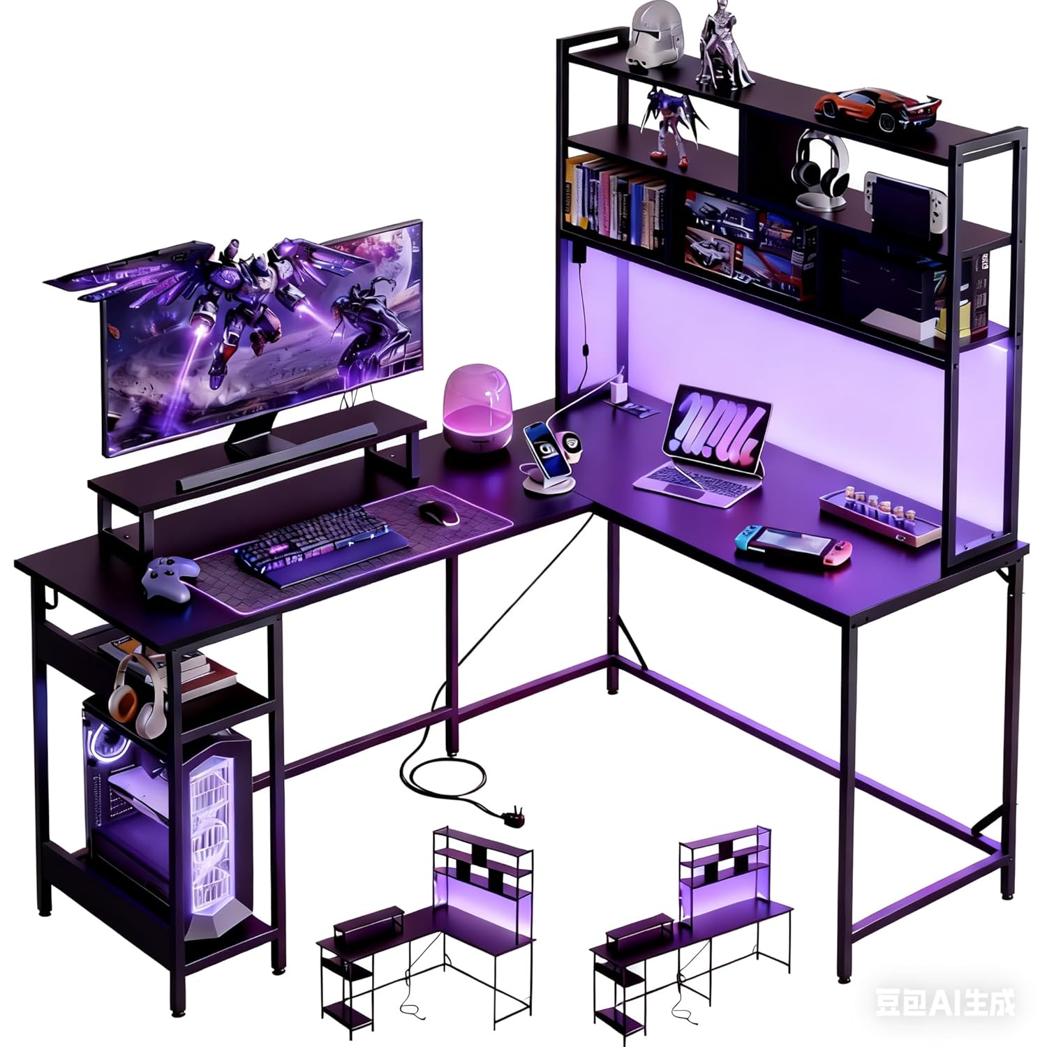 L-förmiger Gaming-Schreibtisch – Pc Zotac Gaming Bewertung und Preis