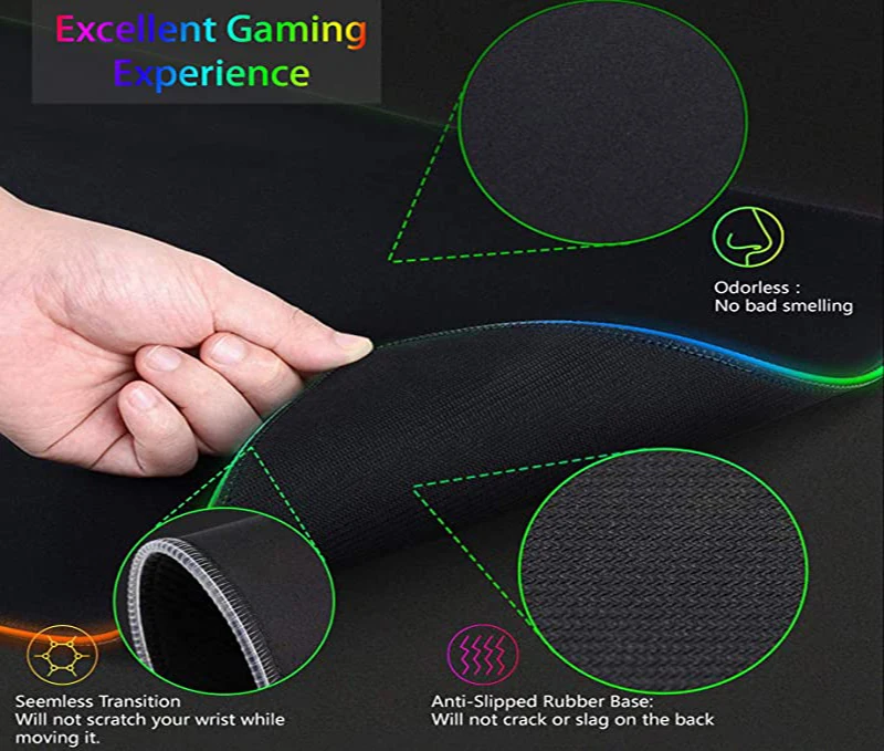 RGB XXL HD-Druck Gaming-Matten – Pc Gaming Rog Bewertung und Preis